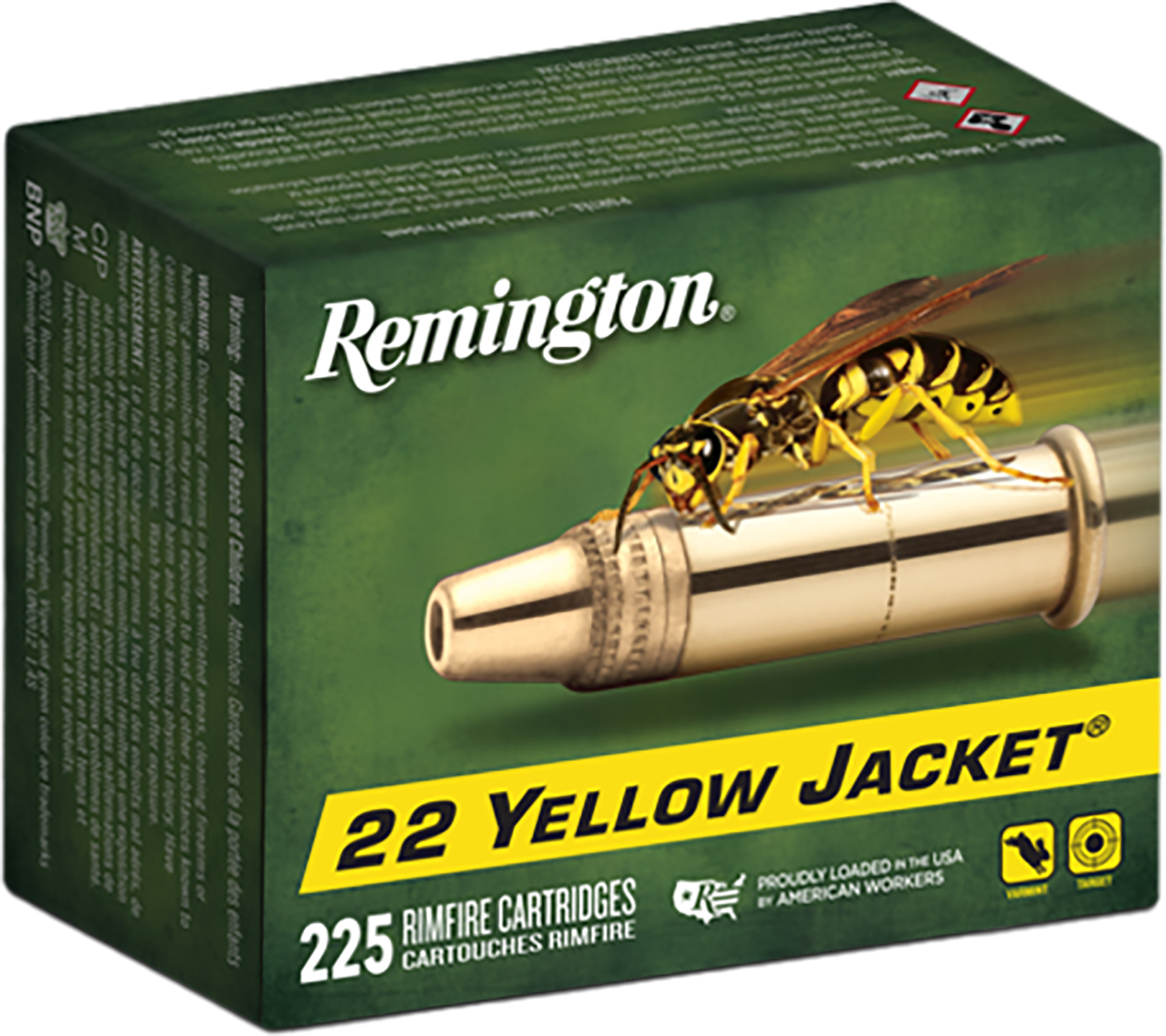 Remington REM 22LR 33GR YLLW JCKT HP 225