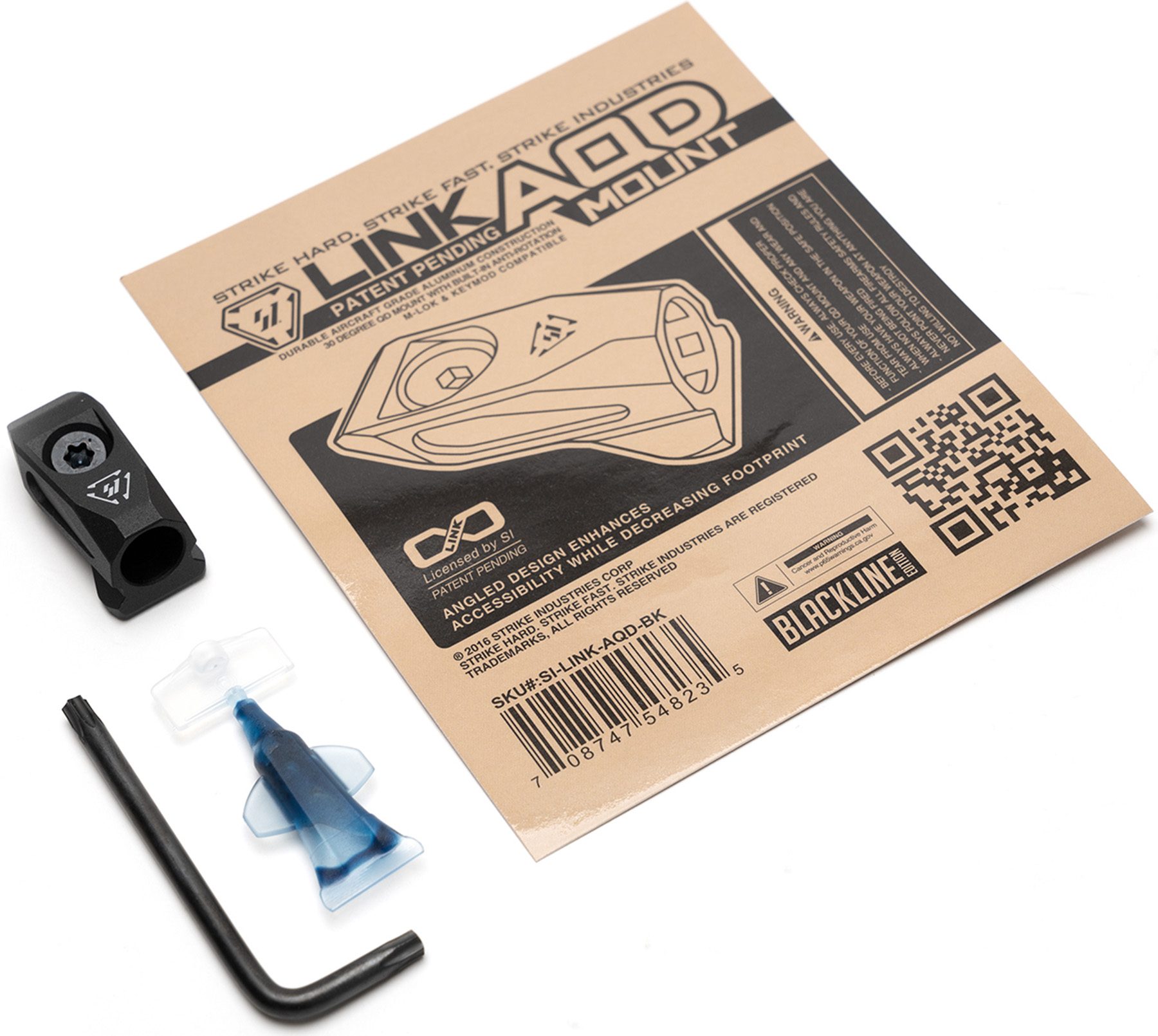 Strike Industries SKI LINK ANGLD QD MNT BLK
