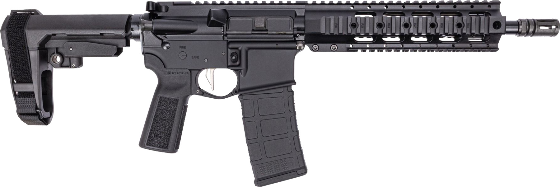 DPMS/Panther Arms AR15 B5 SBA3 Pistol 5.56 NATO 10.5 In 30+1 Black - DPMS/Panther Arms - 5.56 NATO