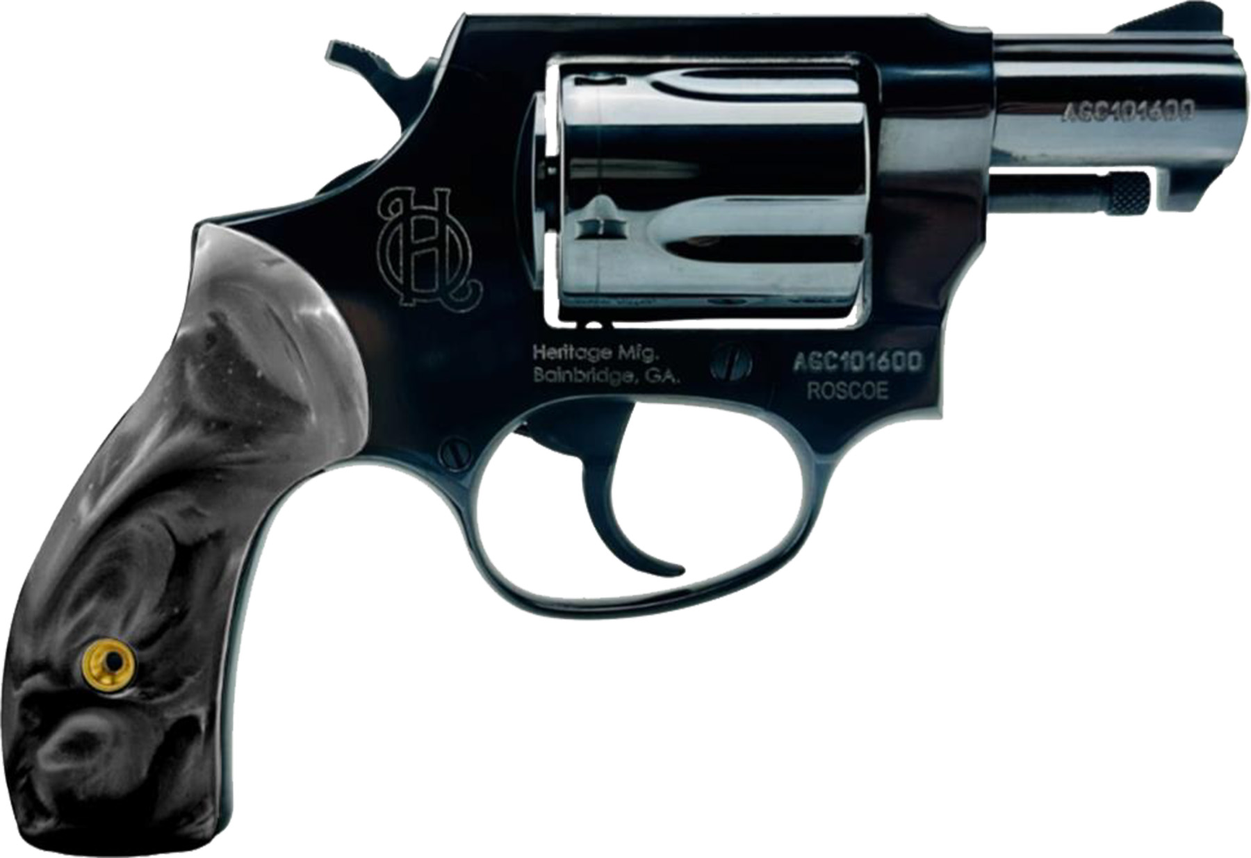 Heritage Manufacturing HER ROSCOE 38SP 2B BLK PEARL
