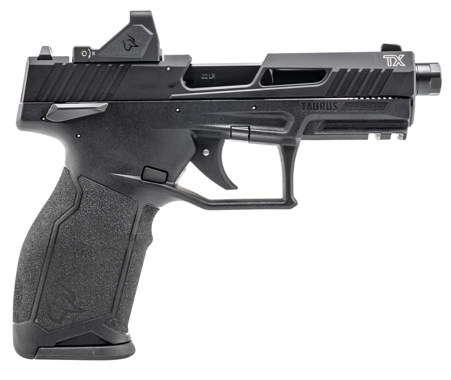 Taurus TX22 Viridian 22 LR Pistol, 10+1 rd, 4.6" barrel, Black