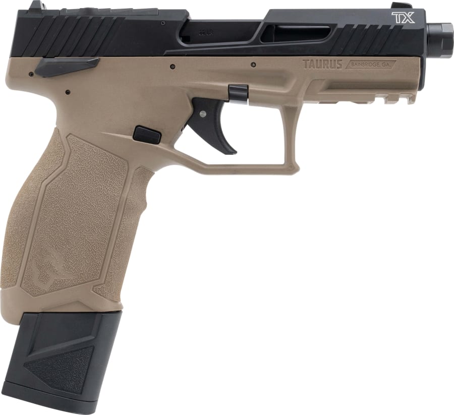 Taurus TX22 22 LR Pistol, 16+1, 22+1 rd, 4.6" barrel, Tan