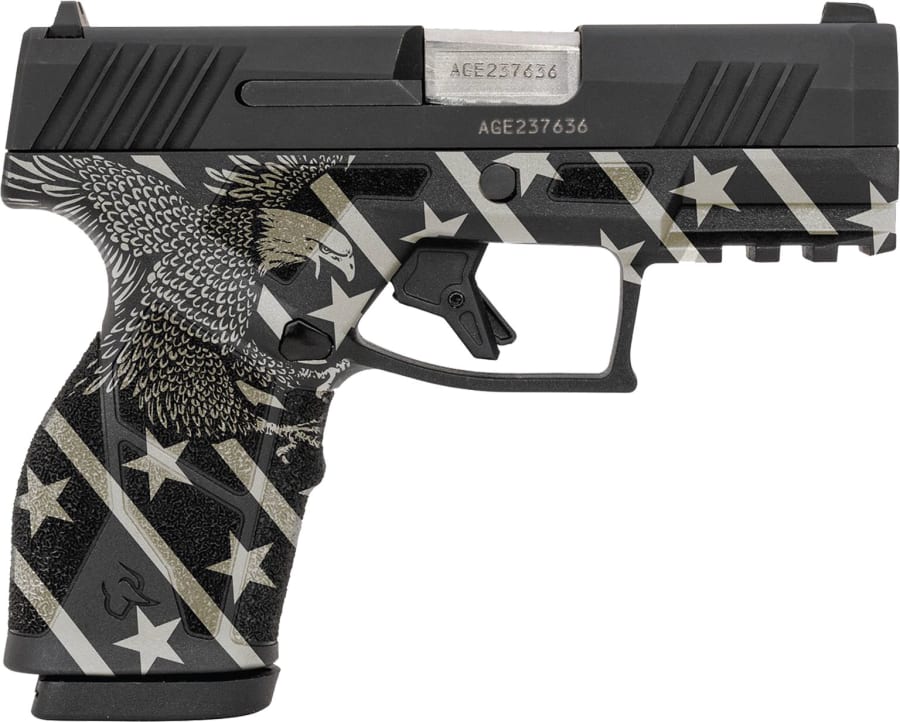 Taurus GX2 9mm Luger Pistol, 10+1 rd, 3.38" barrel, Black