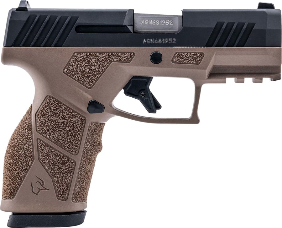 Taurus GX2 9mm Luger Pistol, 13+1 rd, 3.38" barrel, Black/Brown