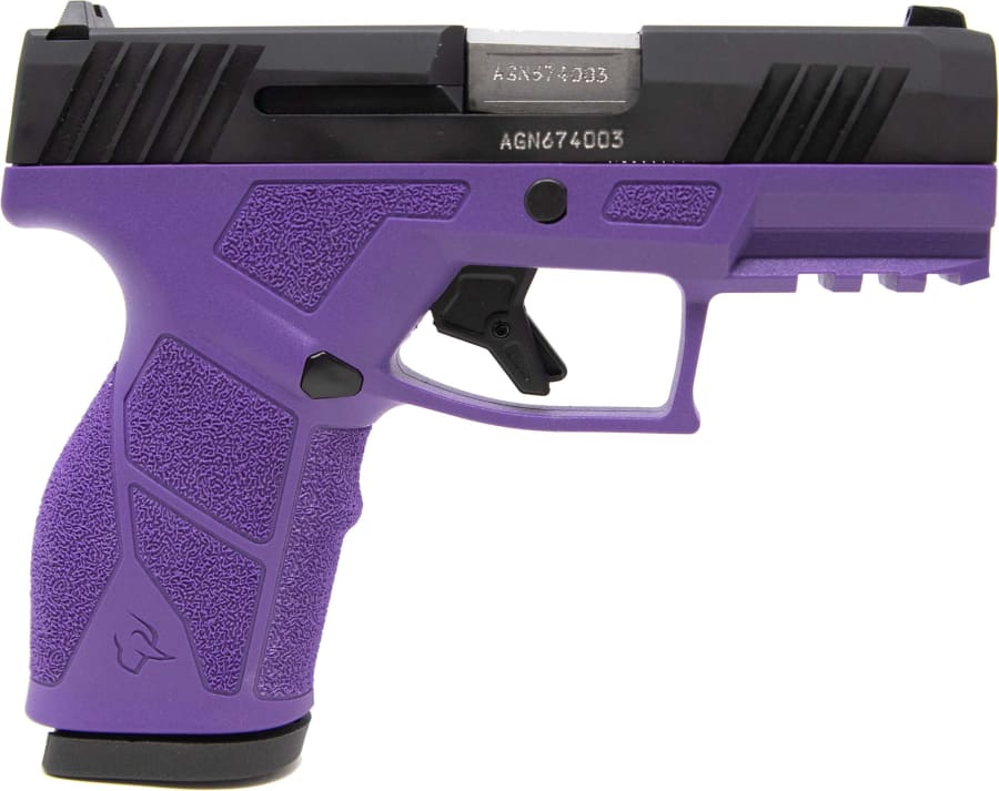 Taurus GX2 9mm Luger Pistol, 13+1 rd, 3.38" barrel, Black/Purple (Model 1-GX2931DP)