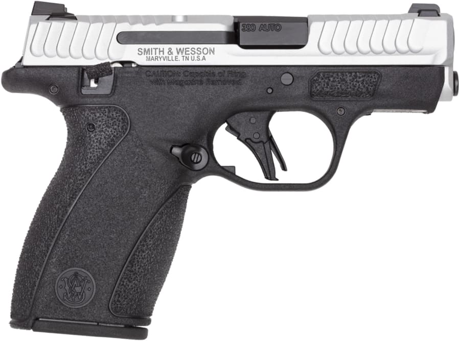 Smith & Wesson Bodyguard 2.0 Two Tone 380 Auto Pistol, 10+1, 12+1 rd, 2.75" barrel, Black/Silver