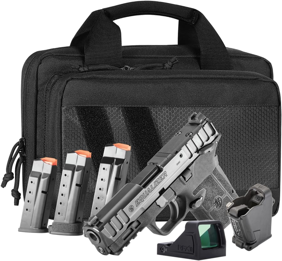 Smith & Wesson EQUALIZER 9MM Carry On Bundle 9mm Luger Pistol, 10+1, 13+1, 15+1 rd, 3.675" barrel, Black