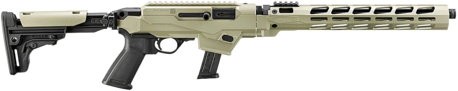 Ruger PC Carbine Chassis 9mm Luger Semi-Automatic Rifle, 17+1 rd, 16.12" barrel, Green, Talo Edition