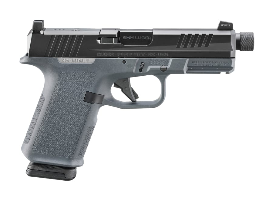Ruger RXM 9mm Luger Pistol, 15+1 rd, 4.5" barrel, Black/Gray