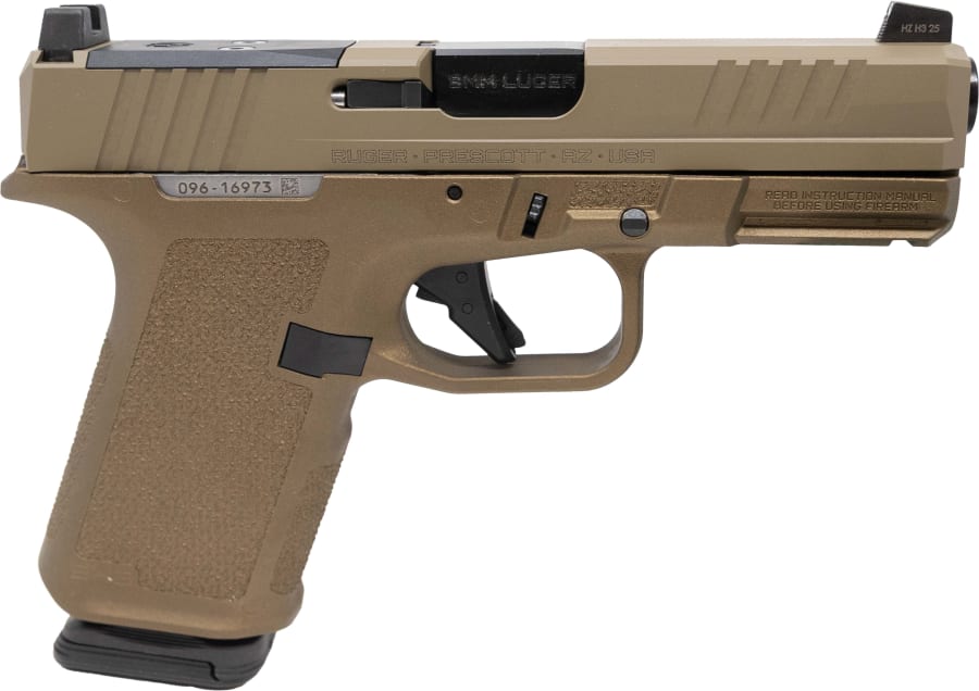 Ruger RXM 9mm Luger Pistol, 15+1 rd, 4" barrel, Brown, Davidson's Exclusive (Model 19418)