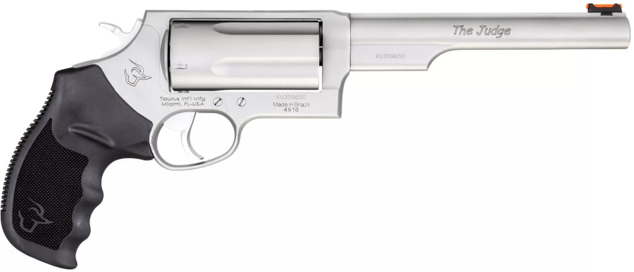 Taurus 45-410 Judge 45 Colt/410 Bore Revolver, 5 rd, 6.5" barrel, Stainless Steel (Model 2-441069MAG)