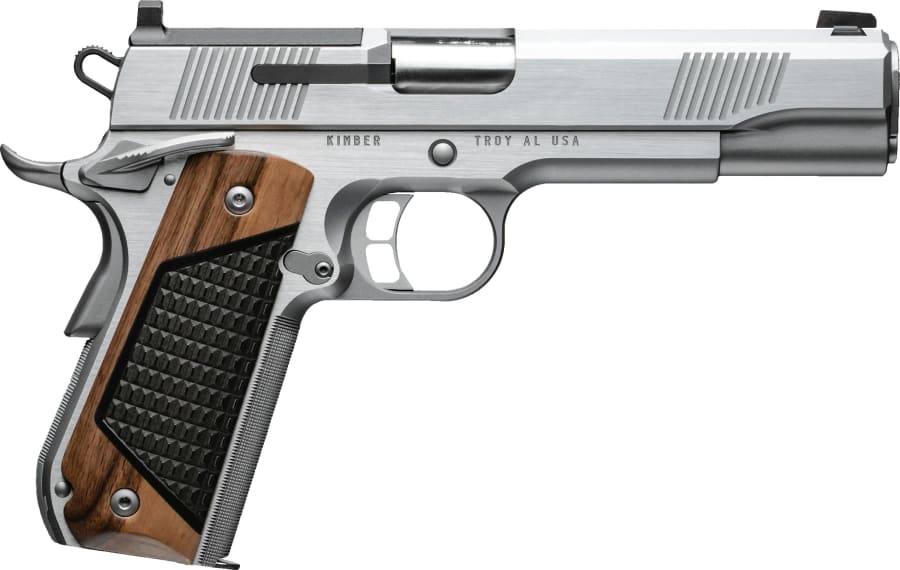 Kimber 1911 Next Generation 45 Auto Pistol, 7+1 rd, 5" barrel, Optic Ready, Stainless Steel (Model 3200402)