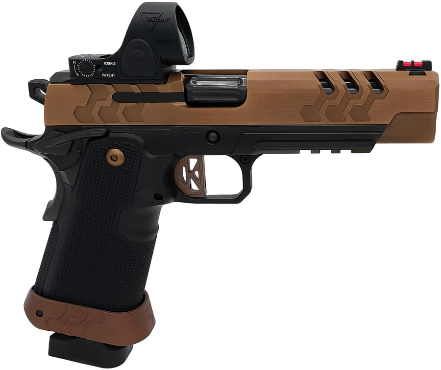 Kimber 2K11 Target OI 9mm Luger Pistol, 20+1 rd, 5" barrel, Black/Brown