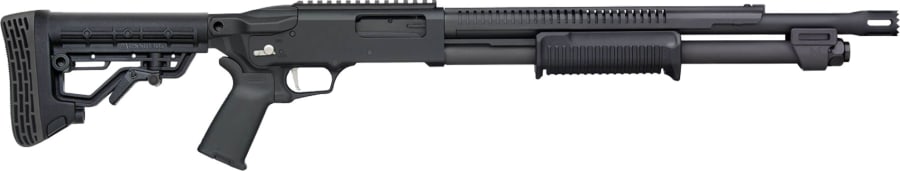 Mossberg 590R 12 Gauge Pump Action Shotgun, 6+1 rd, 18.5" barrel, Black (Model 50761)