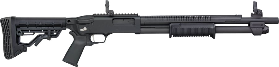 Mossberg 590R 12 Gauge Pump Action Shotgun, 6+1 rd, 18.5" barrel, Black (Model 50762)