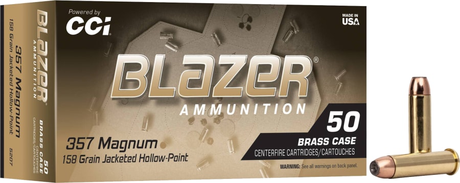 CCI Blazer 357 Mag, 158 gr Jacketed Hollow Point, 50 rounds