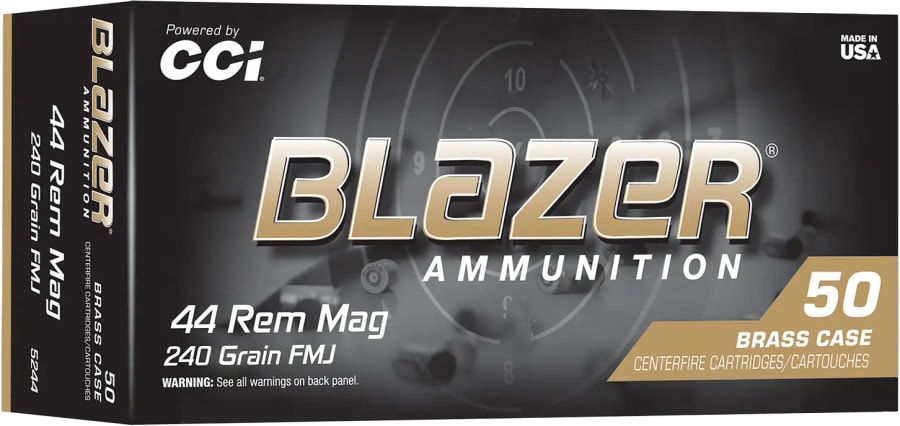 CCI Blazer 44 Rem Mag, 240 gr Jacketed Hollow Point, 50 rounds