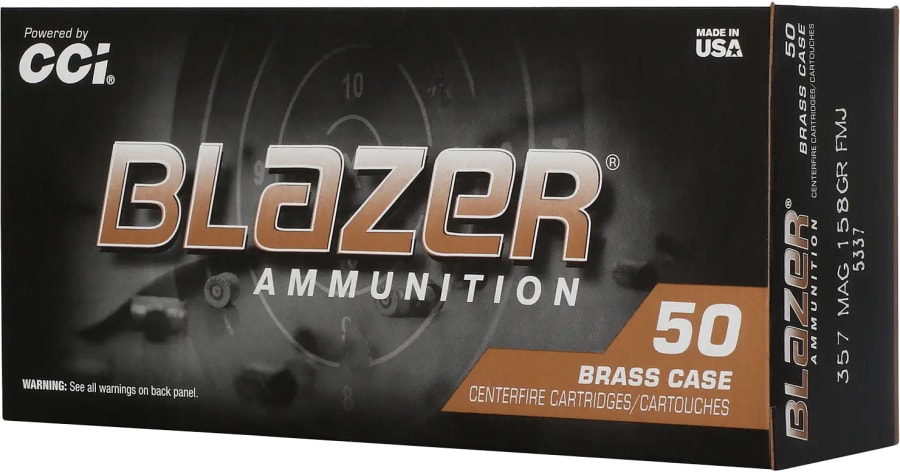 CCI Blazer 357 Mag, 158 gr Full Metal Jacket, 50 rounds
