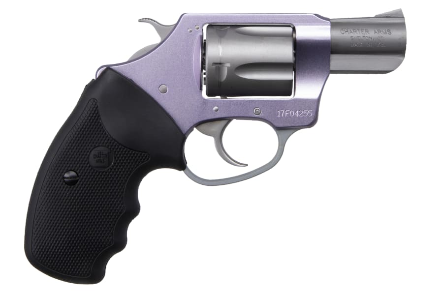 Charter Arms Lavender Lady 38 Spl Revolver, 5 rd, 2" barrel, Purple/Stainless Steel (Model 53840)
