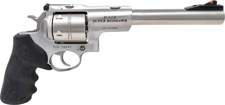 Ruger Super Redhawk 480 Ruger Revolver, 6 rd, 7.5" barrel, Stainless Steel