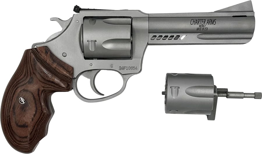Charter Arms Double Dog 357 Mag Revolver, 5 rd, 4.2" barrel, Stainless Steel
