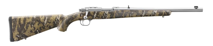 Ruger 77/44 44 Rem Mag Bolt Action Rifle, 4+1 rd, 16.6" barrel, Stainless Steel