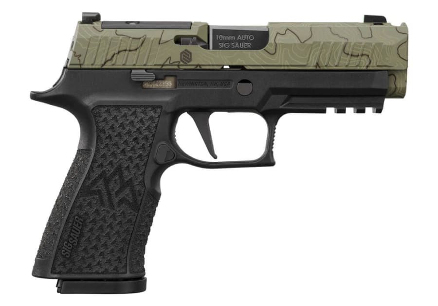 Sig Sauer P320 XTEN Comp 10mm Auto Pistol, 15+1 rd, 3.8" barrel, Black (Model 320XCA-10-COMP-CW)