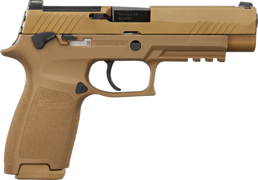Sig Sauer M17 Commercial Full-Size 9mm Luger Pistol, 10+1 rd, 4.7" barrel, Brown