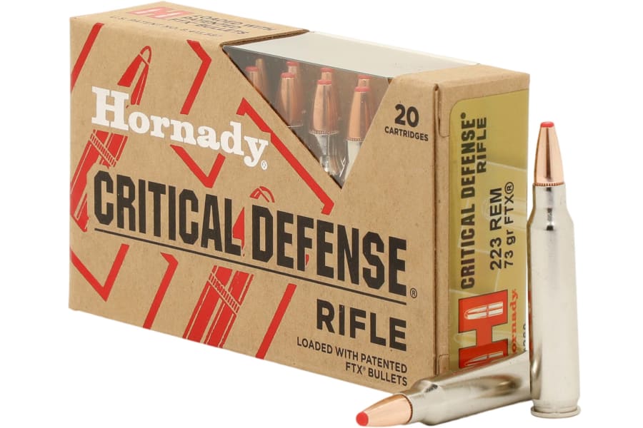 Hornady Critical Defense 223 Rem, 73 gr Flex Tip Expanding, 20 rounds