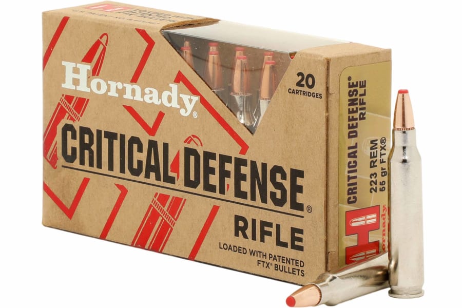 Hornady Critical Defense 223 Rem, 55 gr Flex Tip Expanding, 20 rounds