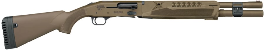 Mossberg 940 Pro Thunder Ranch 12 Gauge Semi-Automatic Shotgun, 7+1 rd, 18.5" barrel, Brown