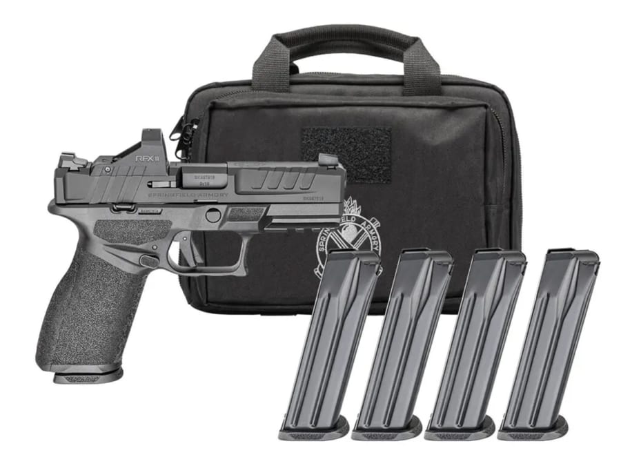 Springfield Armory USA Echelon 4.0FC Gear Pac 9mm Luger Pistol, 17+1 and 20+1 rd, 4" barrel, Black