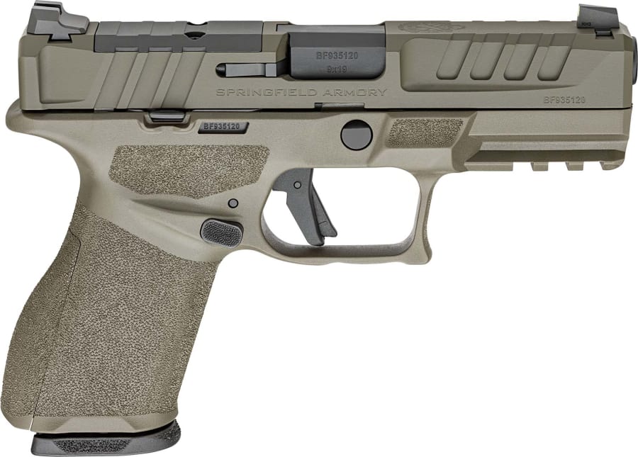 Springfield Armory USA Echelon Compact 9mm Luger Pistol, 10+1 rd, 4" barrel, Green