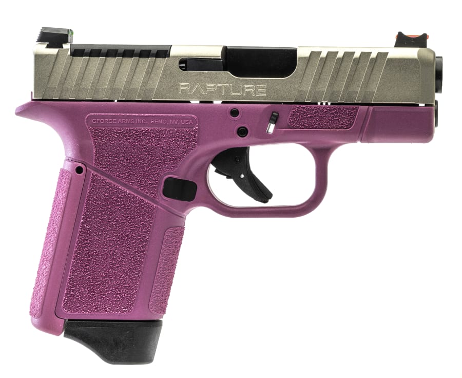 GForce Arms GF9 Rapture 9mm Luger Pistol, 12+1 rd, 3.25" barrel, Optic Ready, Pink (Model GF932512PIN)