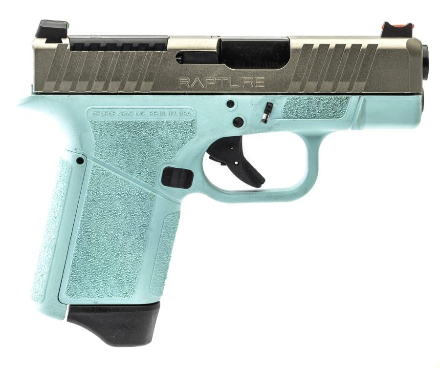 GForce Arms GF9 Rapture 9mm Luger Pistol, 12+1 rd, 3.25" barrel, Optic Ready, Robins Egg (Model GF932512RN)