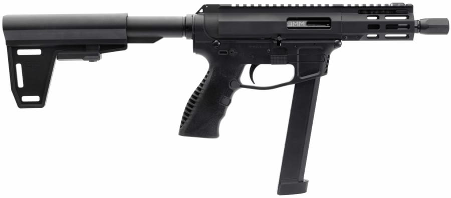 GForce Arms Jawbone 9mm Luger Pistol, 33+1 rd, 5" barrel, Black