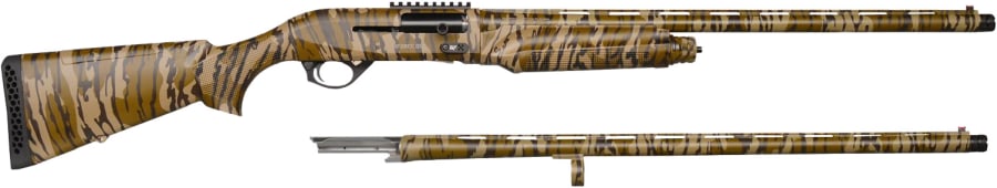 GForce Arms GForce One Waterfowl/Turkey 12 Gauge Semi-Automatic Shotgun, 2+1 3+1 rd, 28" barrel, Camo, Inertia Mossy Oak Bottomland