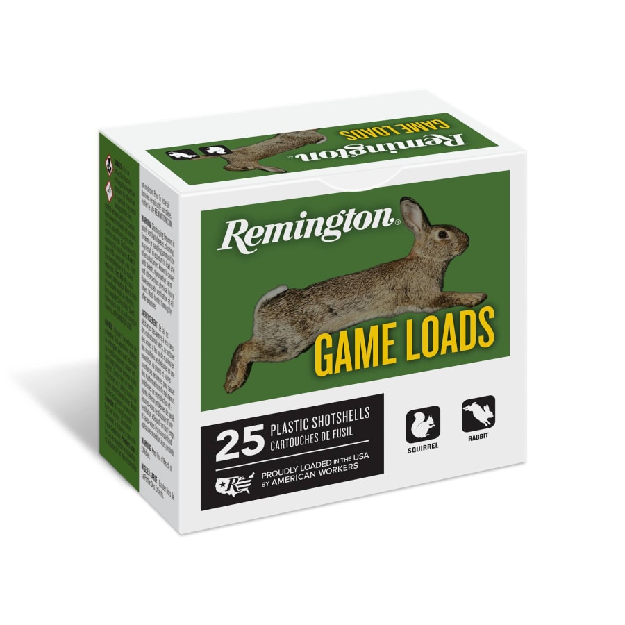 Remington Game Load 12 Gauge, 2.75" shell, size 6 shot, 25 rounds