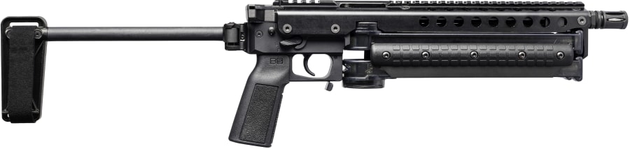 Kel-Tec KP50 Braced Jungle Clip 5.7x28mm Pistol, 50+1 rd, 9.6" barrel, Black