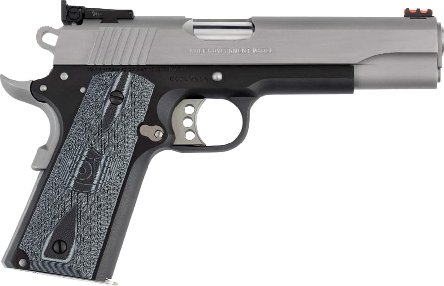Colt Gold Cup Lite 45 Auto Pistol, 8+1 rd, 5" barrel, Blue/Stainless Steel
