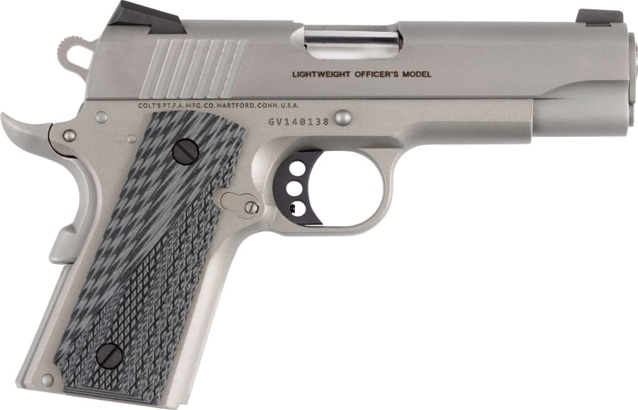 Colt Lightweight Commander 45 Auto Pistol, 7+1 rd, 4.25" barrel, Stainless