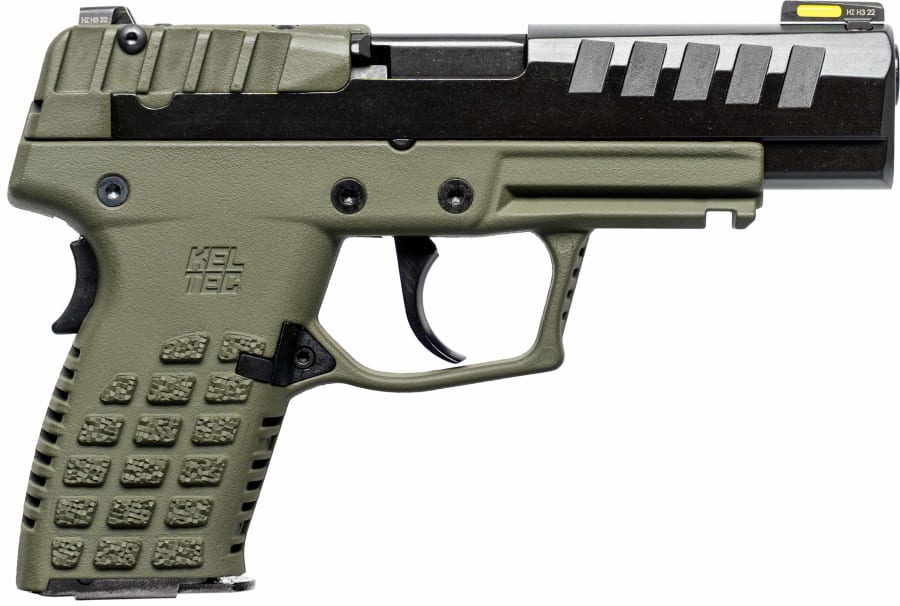 Kel-Tec P15 9mm Luger Pistol, 10+1 rd, 4" barrel, Green