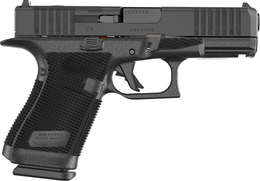 Glock Gen 6 19 Optic Ready 9mm Luger Pistol, 15+1 rd, 4.02" barrel, Black