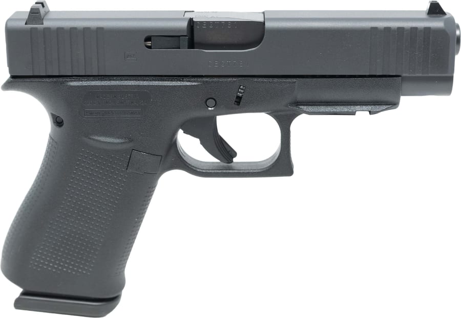 Glock 48 FR 9mm Luger Pistol, 10+1 rd, 4.17" barrel, Black (Model PA4850201FR)