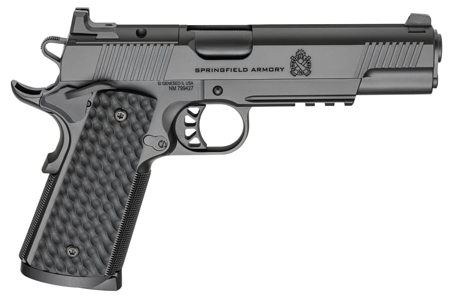 Springfield Armory USA 1911 TRP AOS 45 Auto Pistol, 8+1 rd, 5" barrel, Black (Model PC9125LRAOS)