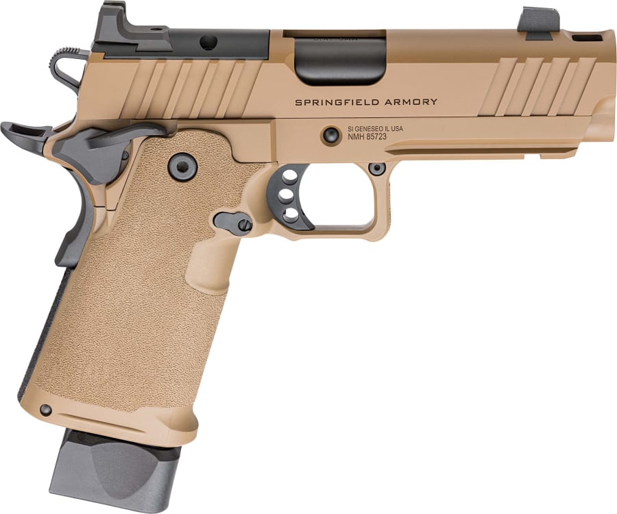 Springfield Armory USA Prodigy Optic Ready 9mm Luger Pistol, 17+1 and 20+1 rd, 4.25" barrel, Brown (Model PH9117AOSCB-COM)
