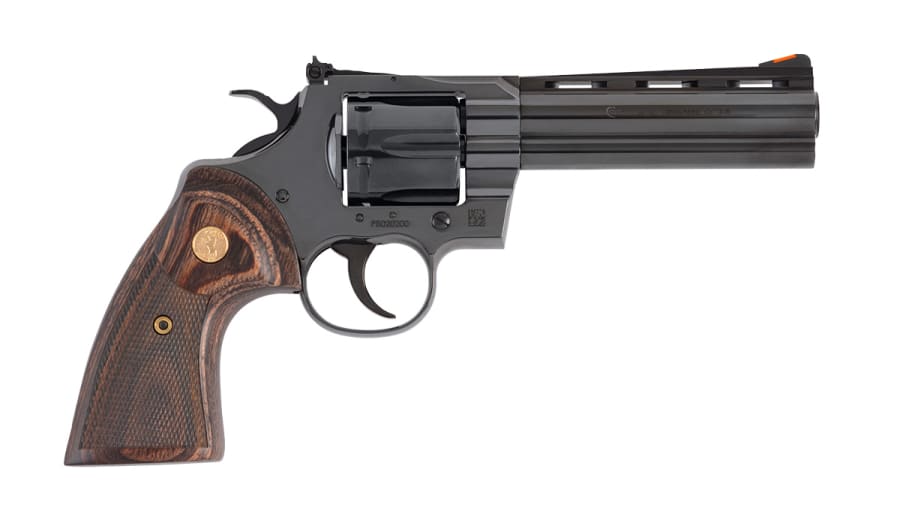 Colt Python 357 Mag Revolver, 6 rd, 5" barrel, Blue (Model PYTHON-BP5WTS)