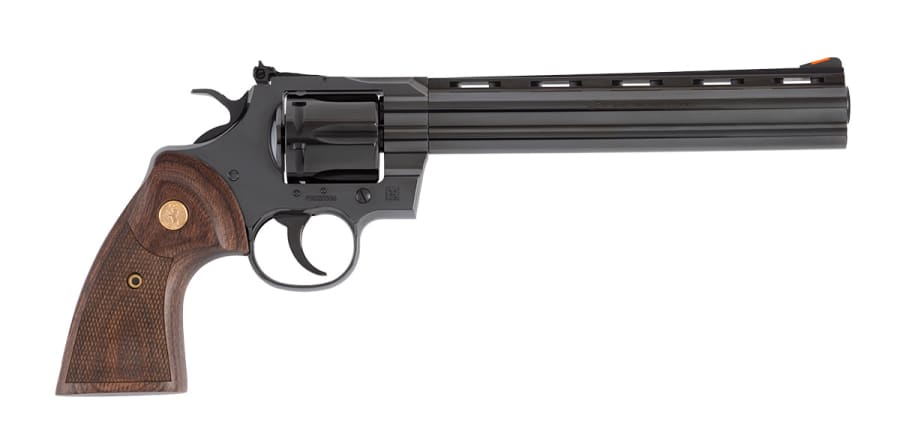 Colt Python 357 Mag Revolver, 6 rd, 8" barrel, Blue (Model PYTHON-BP8WTS)