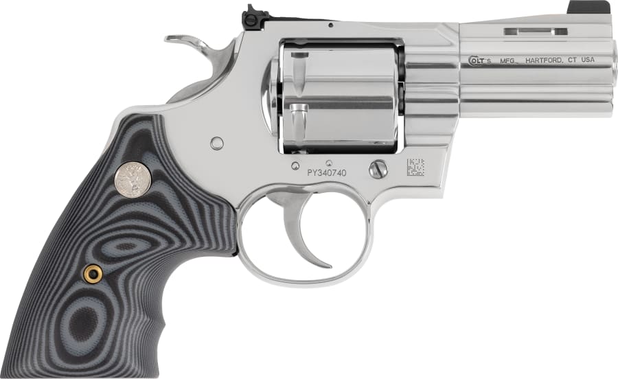 Colt Python Combat Elite 357 Mag Revolver, 6 rd, 3" barrel, Stainless Steel