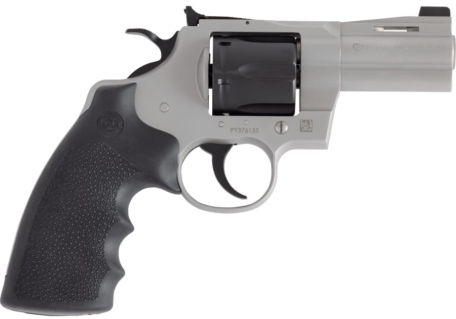 Colt Python 2 Tone TALO 357 Mag Revolver, 6 rd, 3" barrel, Stainless Steel/Blue